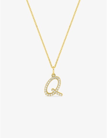 Collier initiale lettre "Q"...