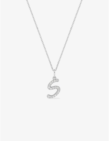 Collier initiale lettre "S"...