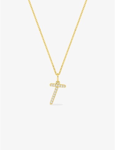 Collier initiale lettre "T"...