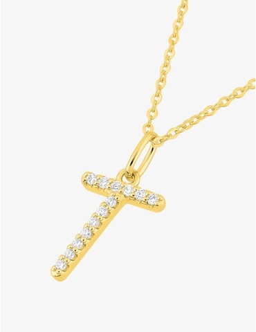 Collier initiale lettre "T"...