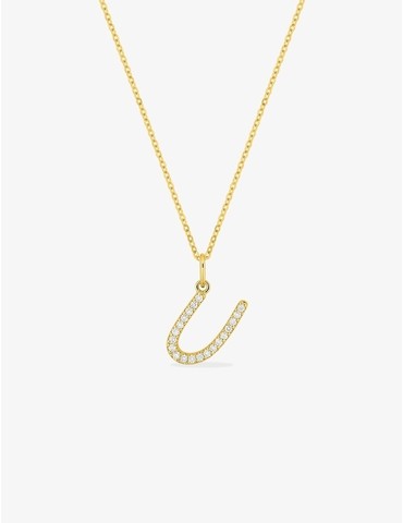 Collier initiale lettre "U"...