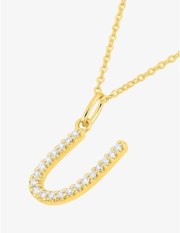 Collier initiale lettre "U"...