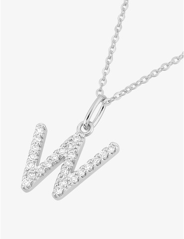 Collier initiale lettre "W"...