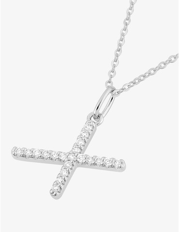 Collier initiale lettre "X"...