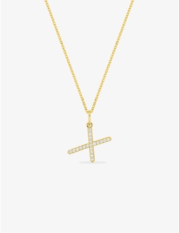 Collier initiale lettre "X"...