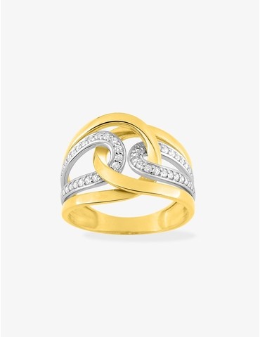 Bague fantaisie en or jaune...
