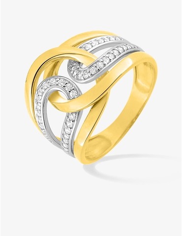 Bague fantaisie en or jaune...
