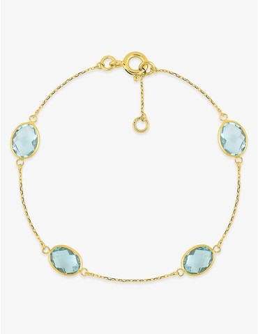 Bracelet en or 375 ‰ et...