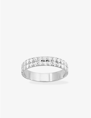 Alliance 4 mm en or blanc...