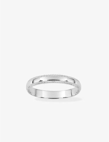 Alliance 3 mm en or blanc...