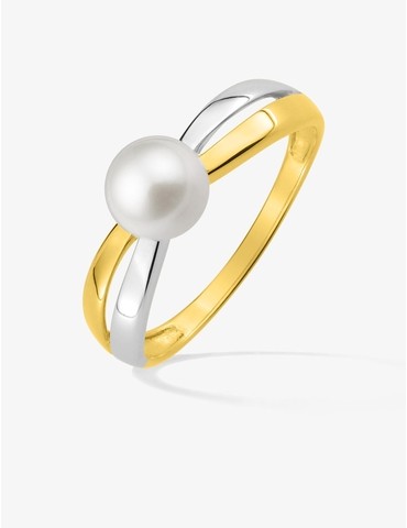 Bague en or jaune 375 ‰ et...