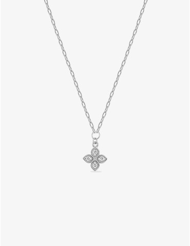 Collier en or blanc 375 ‰,...