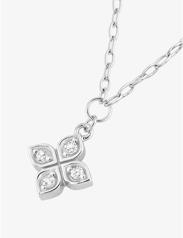 Collier en or blanc 375 ‰,...