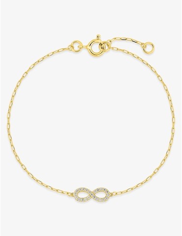 Bracelet en or jaune 375‰...