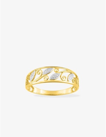 Bague or 375 ‰ jaune et...