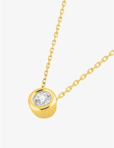 Collier or 375 ‰ jaune avec...