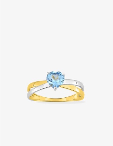 Bague or 375 ‰ jaune et...