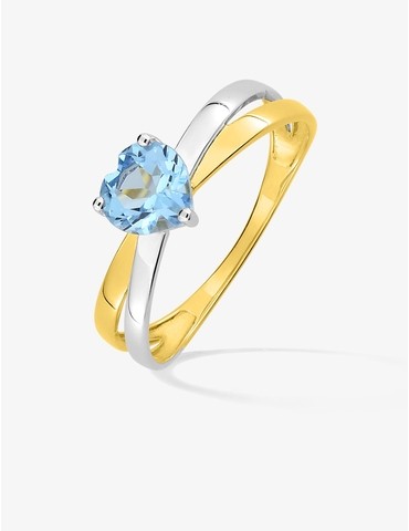 Bague or 375 ‰ jaune et...