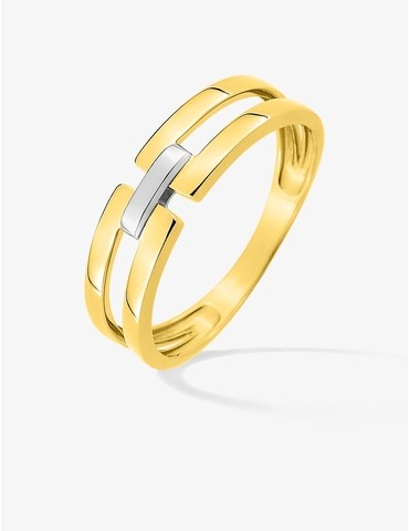 Bague or 375 ‰ jaune et...