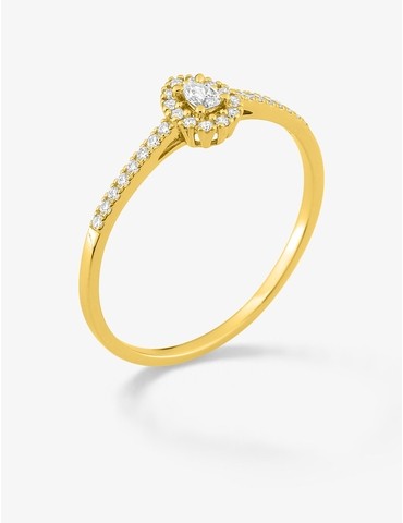 Bague diamants synthétiques...