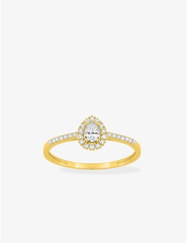 Bague diamants synthétiques...