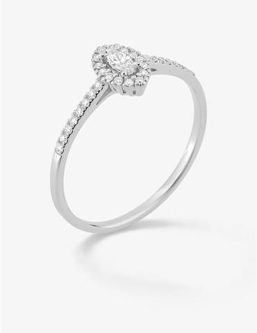 Bague diamants synthétiques...