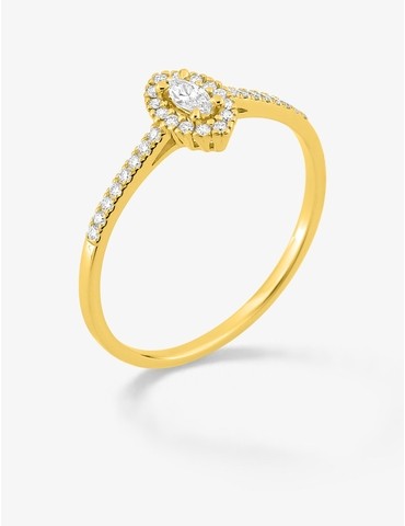 Bague diamants synthétiques...