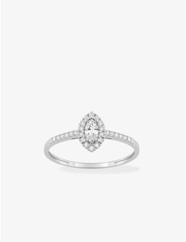 Bague diamants synthétiques...