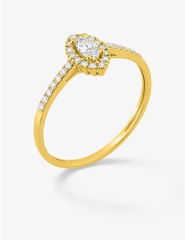 Bague diamants synthétiques...