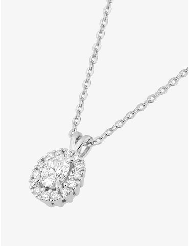 Collier or 375 ‰ blanc...