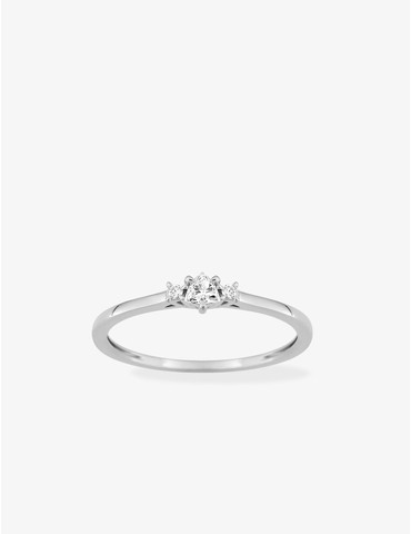 Bague solitaire trillon...