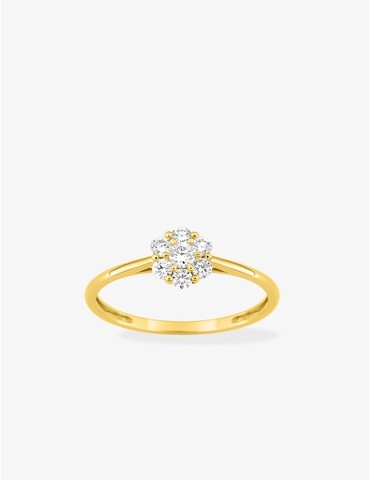 Bague diamants synthétiques...