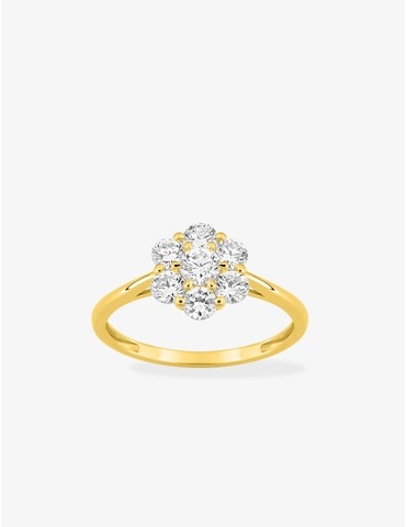 Bague diamants synthétiques...