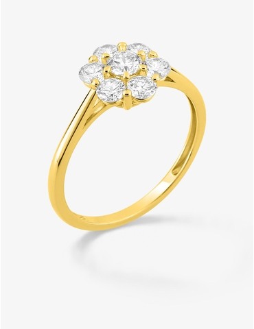 Bague diamants synthétiques...