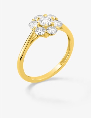 Bague diamants synthétiques...