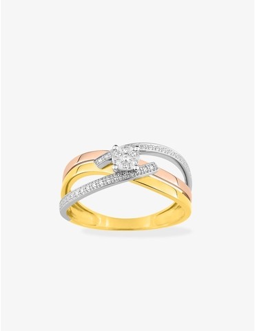Bague or 375 ‰ jaune,...