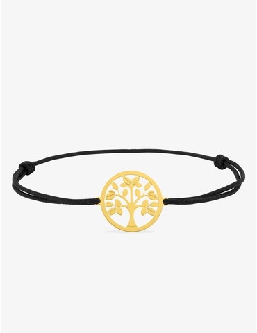 Bracelet cordon noir et...