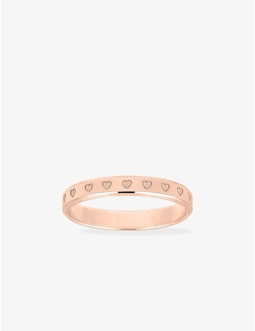 Alliance fantaisie or rose...
