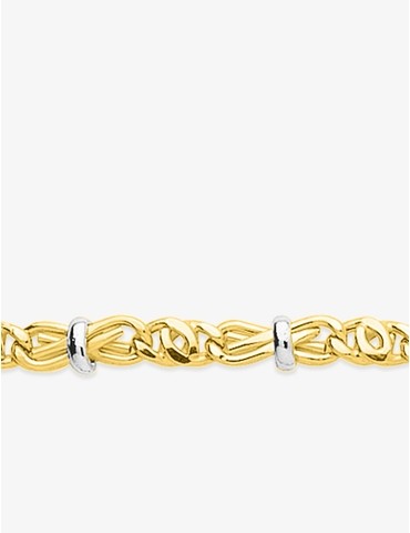 chaîne en or 375 ‰ rhodium...