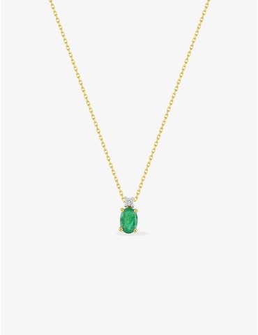 Collier bicolore or jaune...