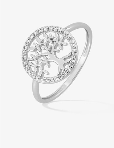 Bague en or blanc 375 ‰...