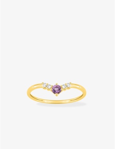 Bague or jaune 375 ‰ anneau...