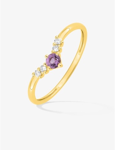 Bague or jaune 375 ‰ anneau...