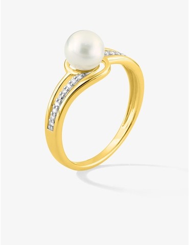 Bague bicolore or jaune 375...