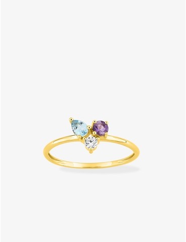 Bague or jaune 375 ‰ avec...