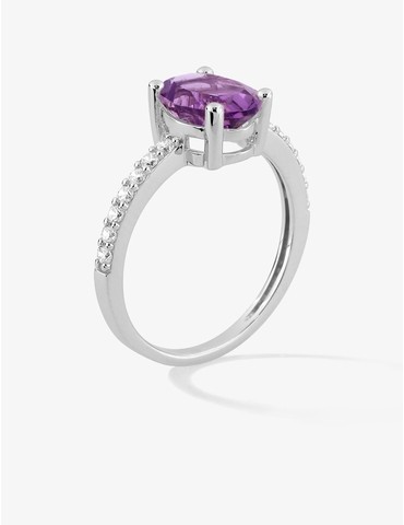 Bague or blanc 375 ‰...