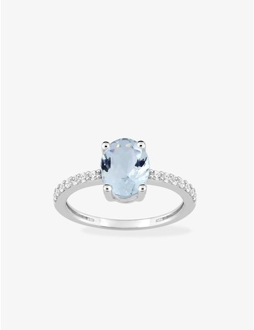 Bague or blanc 375 ‰...