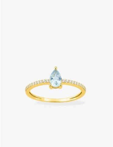 Bague or blanc 375 ‰...