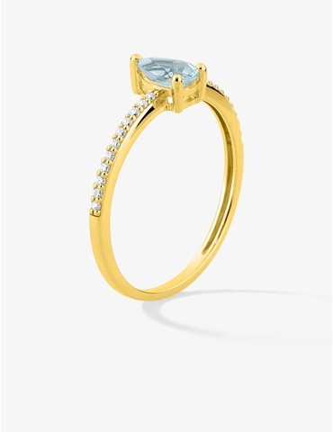 Bague or blanc 375 ‰...