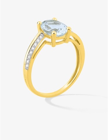 Bague bicolore or jaune 375...